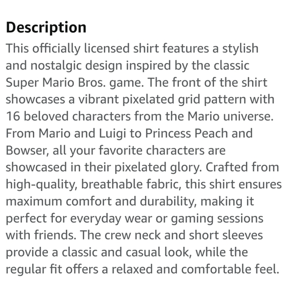 NINTENDO SUPER MARIO BROTHERS MENS TSHIRT NEW WITH TAGS 3XL GAMER OLD SCHOOL VTG - Picture 6 of 9